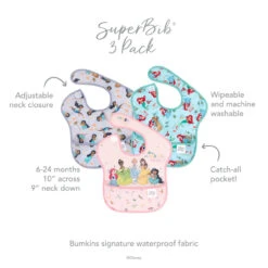 SUPERBIB 3PK DISNEY PRINCESS -Little Nest Co. Store 0122 Disney DPR S3 CallOuts 59415.1648856007