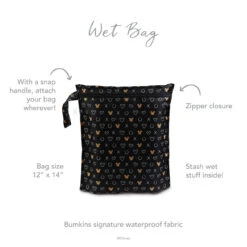 WET BAG MINNIE MOUSE ICON BLACK 5 WET BAG MINNIE MOUSE ICON BLACK -Little Nest Co. Store 0820 DMN18 WB CallOuts 85495.1648855541