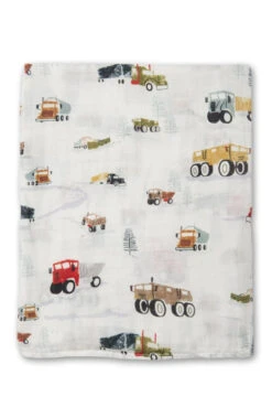 SWADDLE MUSLIN HAPPY TRUCKS