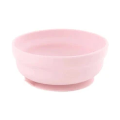 SILICONE GRIP BOWL PINK