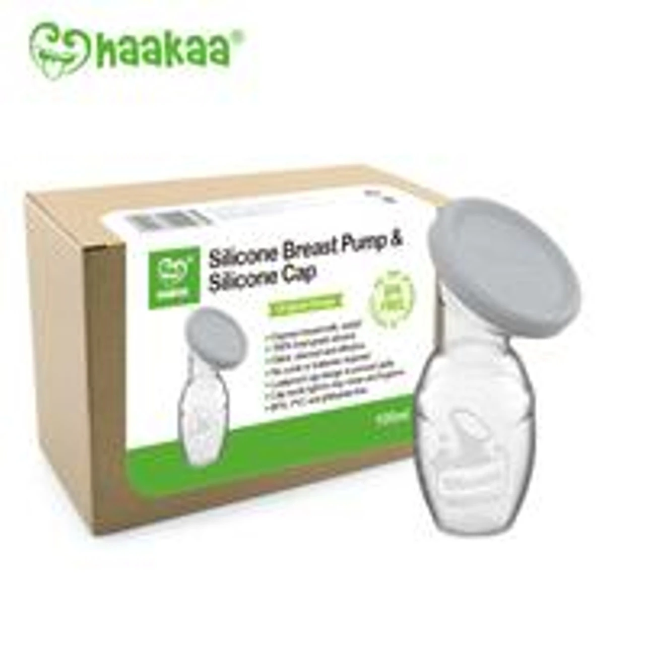 HAAKAA 4 OZ BREAST PUMP WITH LID 2 HAAKAA 4 OZ BREAST PUMP WITH LID - Image 2