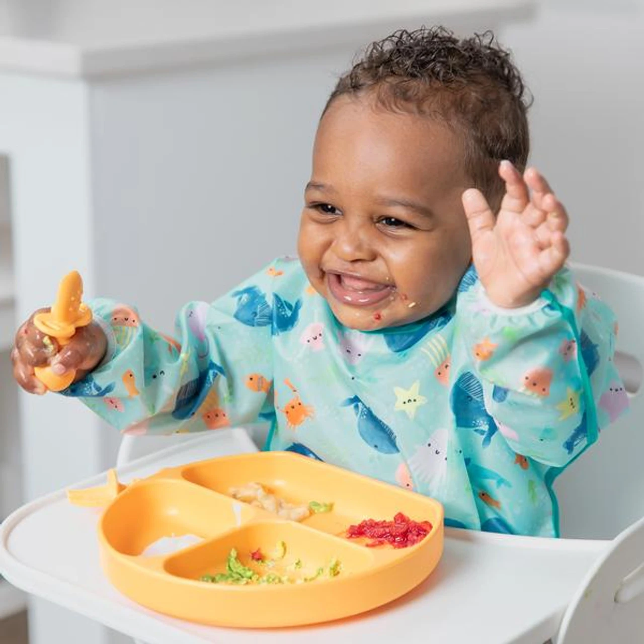 SLEEVED BIB OCEAN LIFE 2 SLEEVED BIB OCEAN LIFE - Image 2