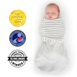 OMNI SWADDLE SACK STRIPES 0-3