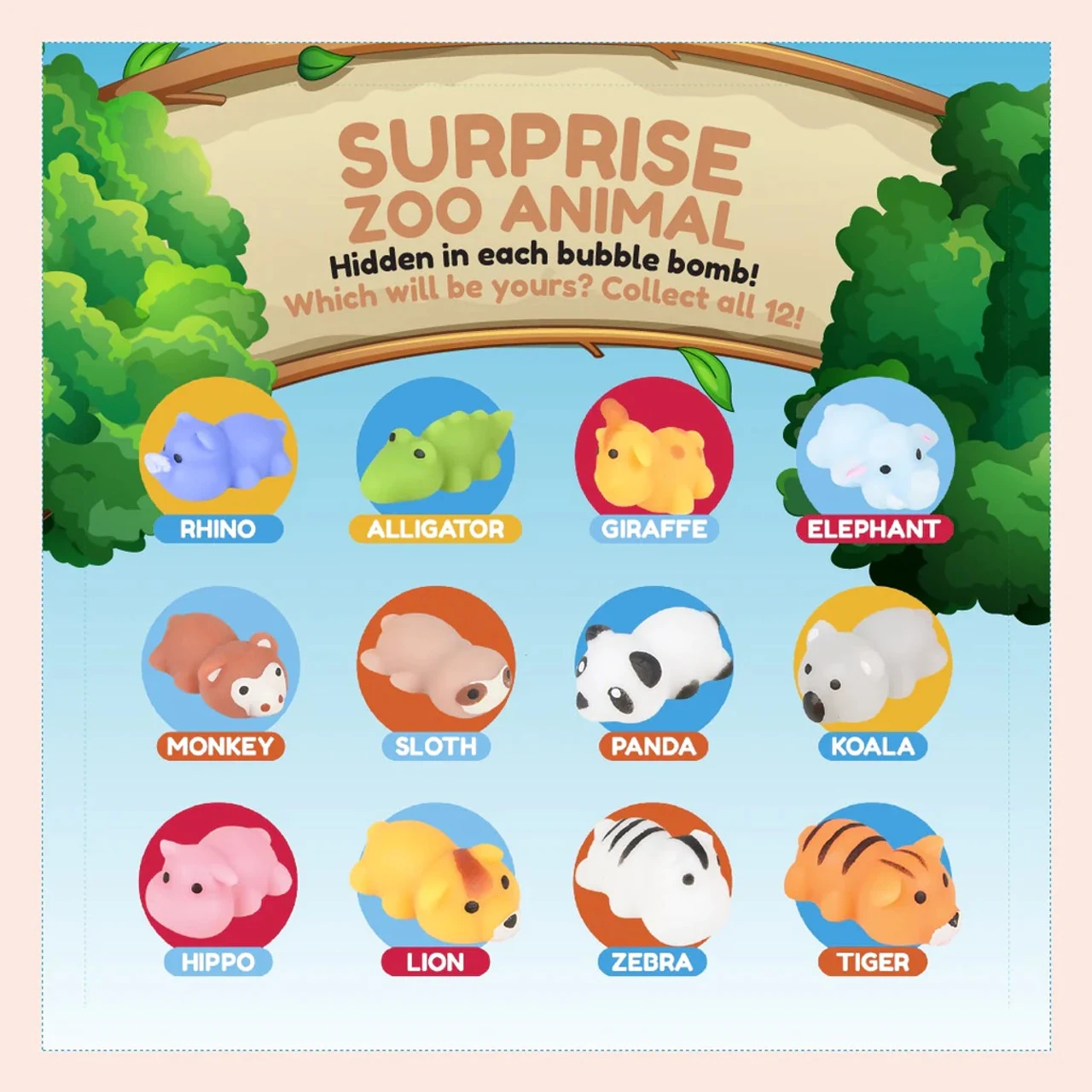 BATH BOMB ZOO ANIMAL SURPRISE * 2 BATH BOMB ZOO ANIMAL SURPRISE * - Image 2