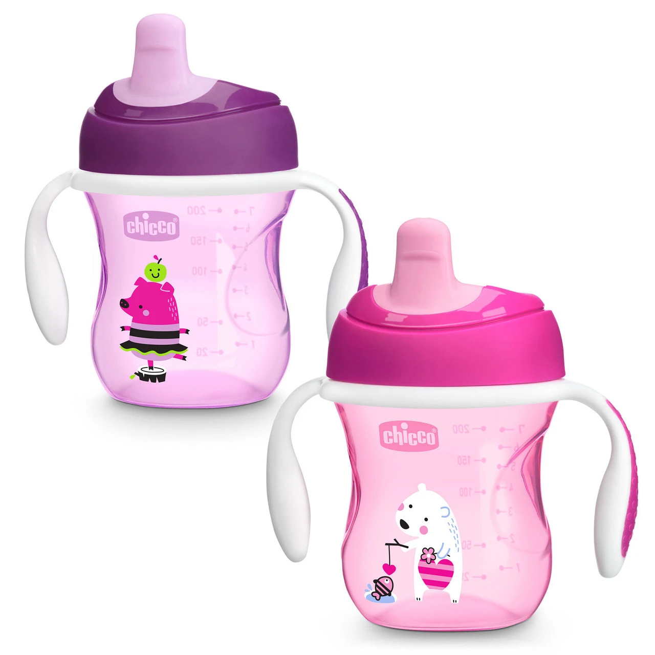 CHICCO SPOUT TRAINER CUP GIRL 6M+ 1 CHICCO SPOUT TRAINER CUP GIRL 6M+
