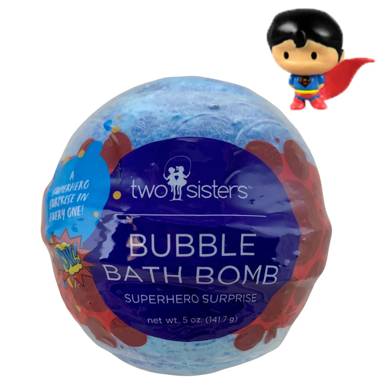 BATH BOMB SUPERHERO SURPRISE * 1 BATH BOMB SUPERHERO SURPRISE *