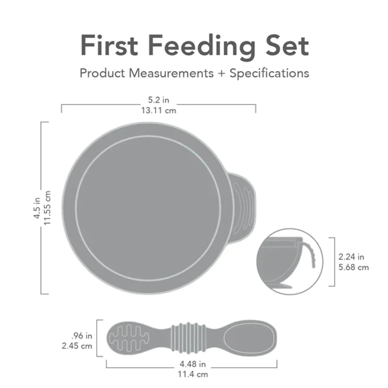 SILICONE FIRST FEEDING SET SAND 2 SILICONE FIRST FEEDING SET SAND - Image 2