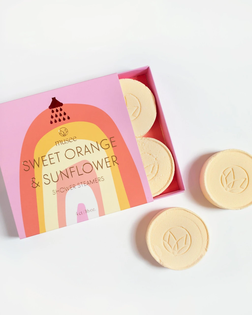 SWEET ORGANGE & SUNFLOWER SHOWER STEAMERS 1 SWEET ORGANGE & SUNFLOWER SHOWER STEAMERS
